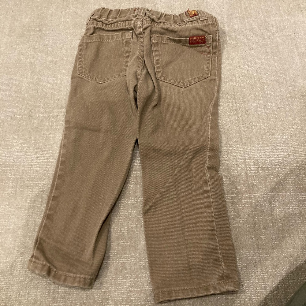 7 for All Mankind Khaki Denim Jeans (Toddler 2T)